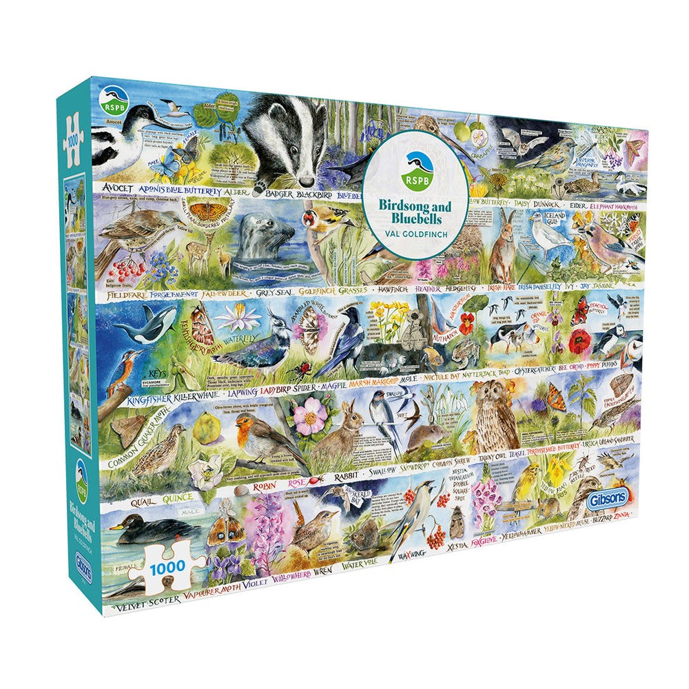Puzzle - Gibsons - RSPB: Birdsong & Bluebells (1000)