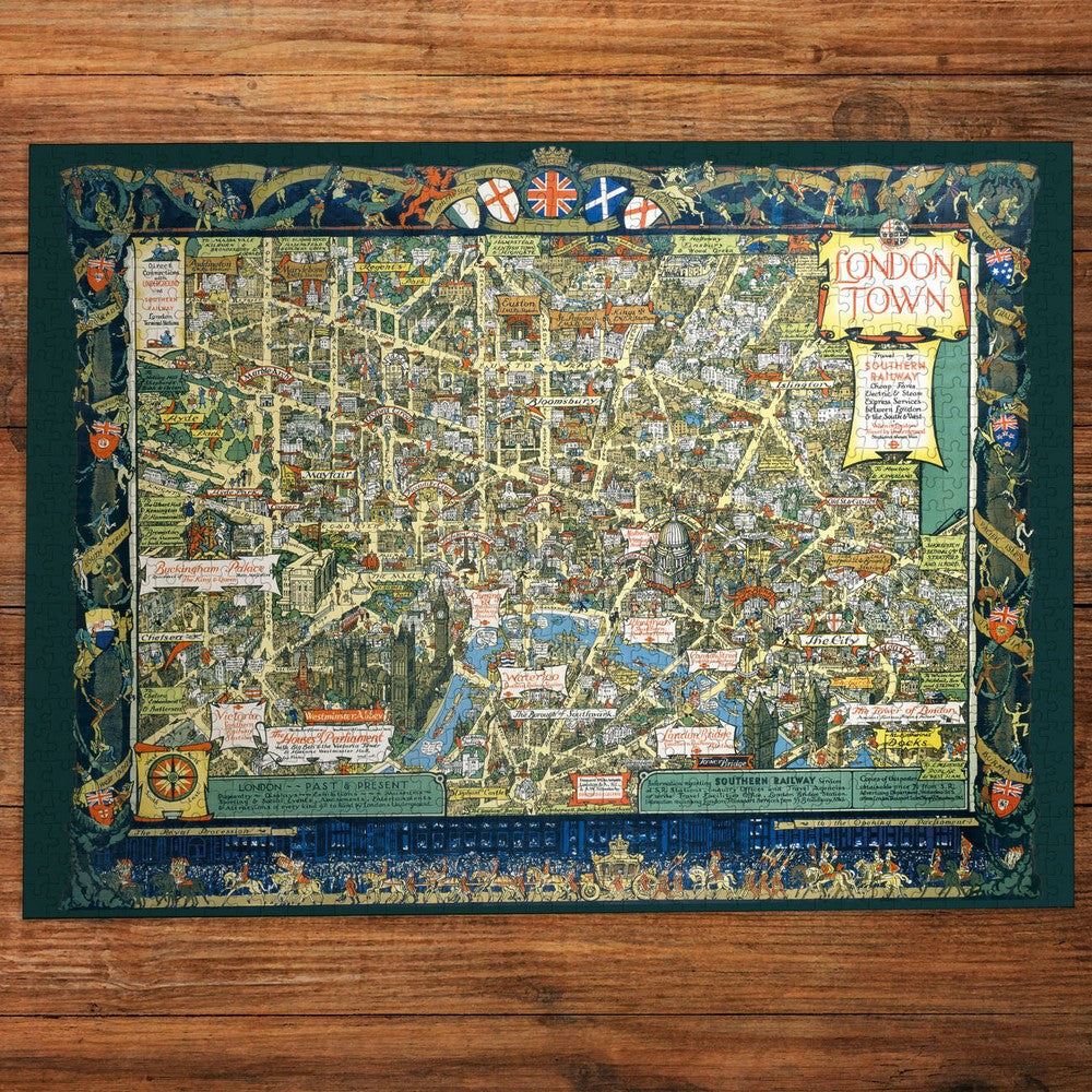 Puzzle - Gibsons - London Town by Southern Railway (1000)