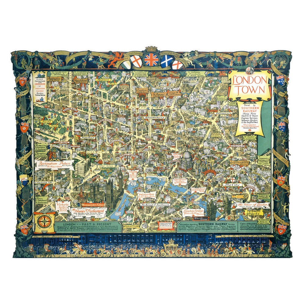 Puzzle - Gibsons - London Town by Southern Railway (1000)