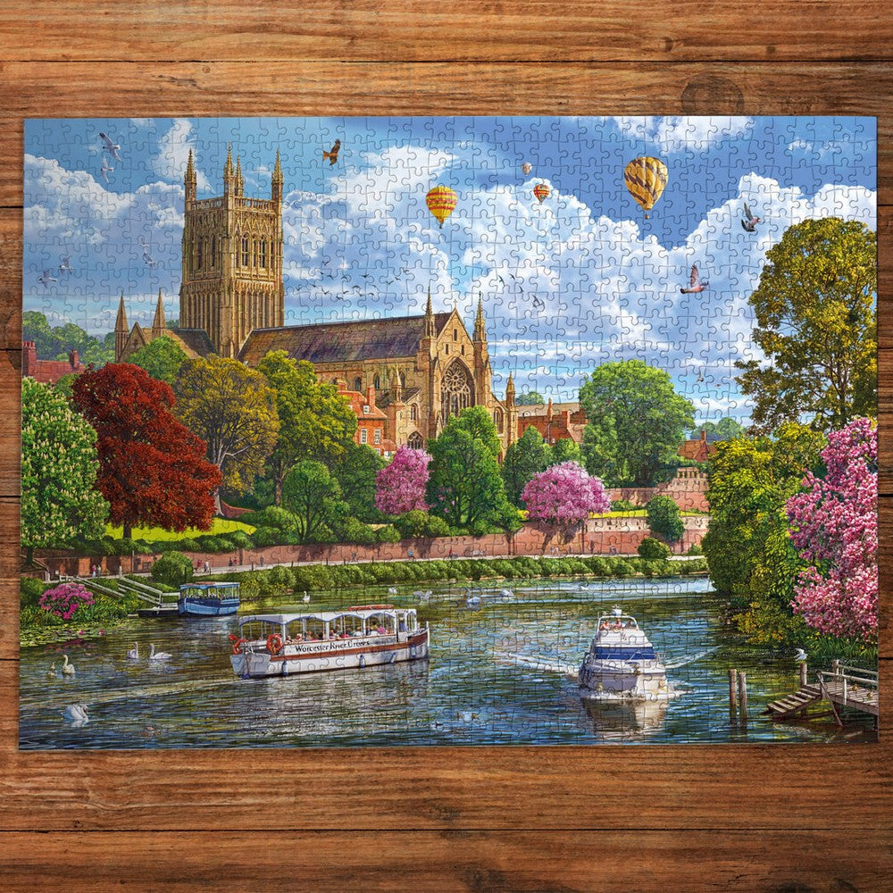 Puzzle - Gibsons - Worcester from the River (1000)