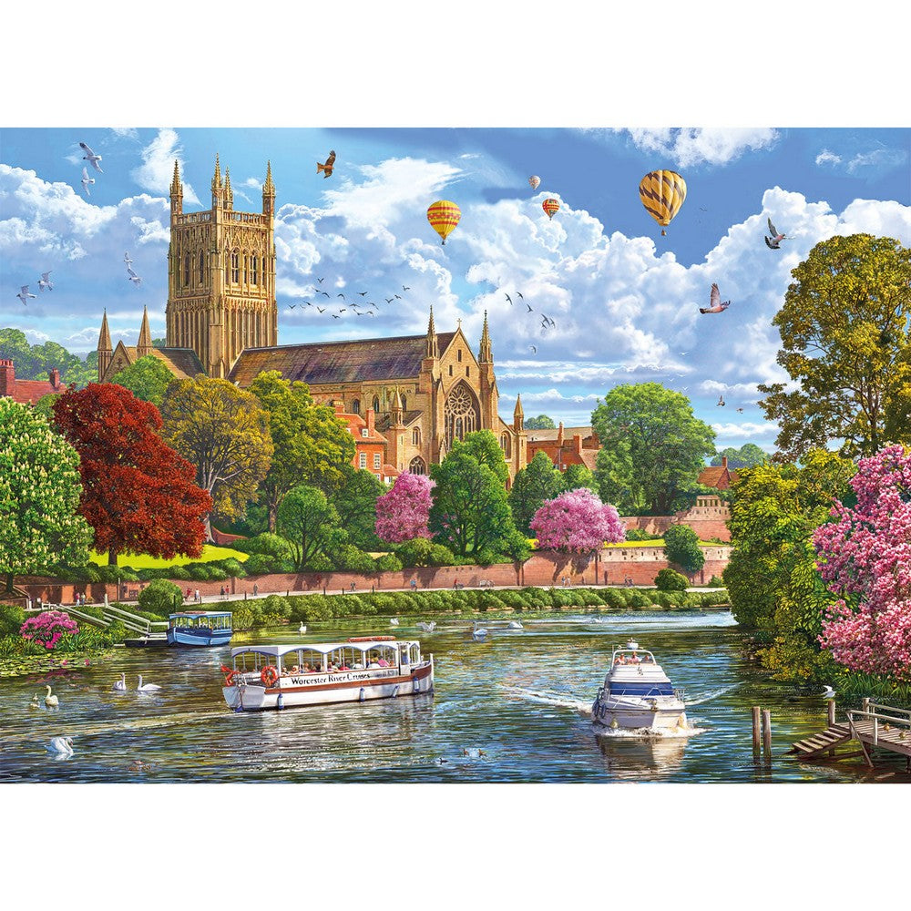 Puzzle - Gibsons - Worcester from the River (1000)