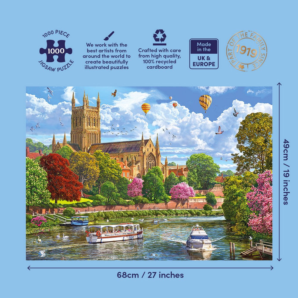 Puzzle - Gibsons - Worcester from the River (1000)