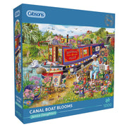 Puzzle - Gibsons - Canal Boat Blooms (1000)