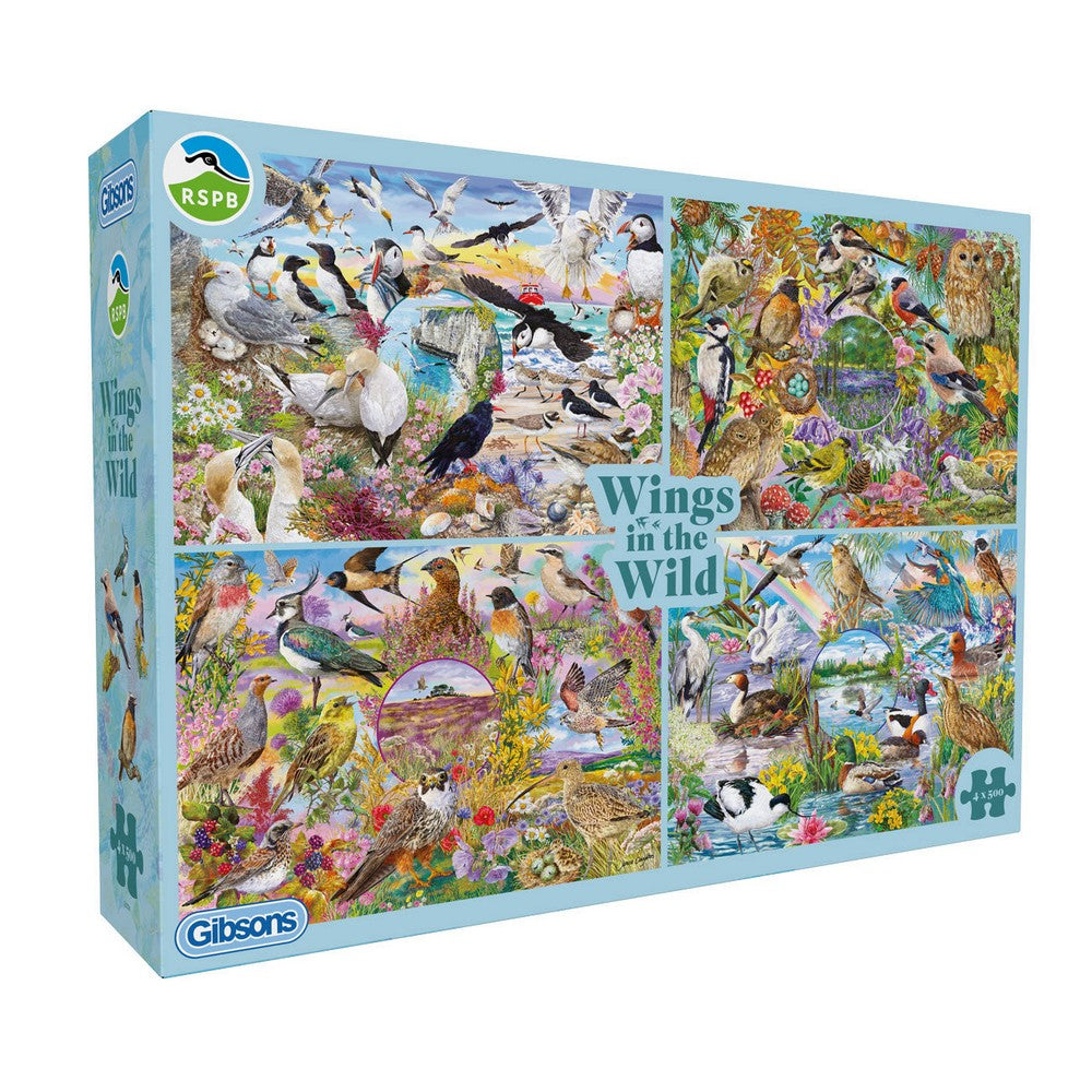 Puzzle - Gibsons - RSPB: Wings in the Wild (4x500)