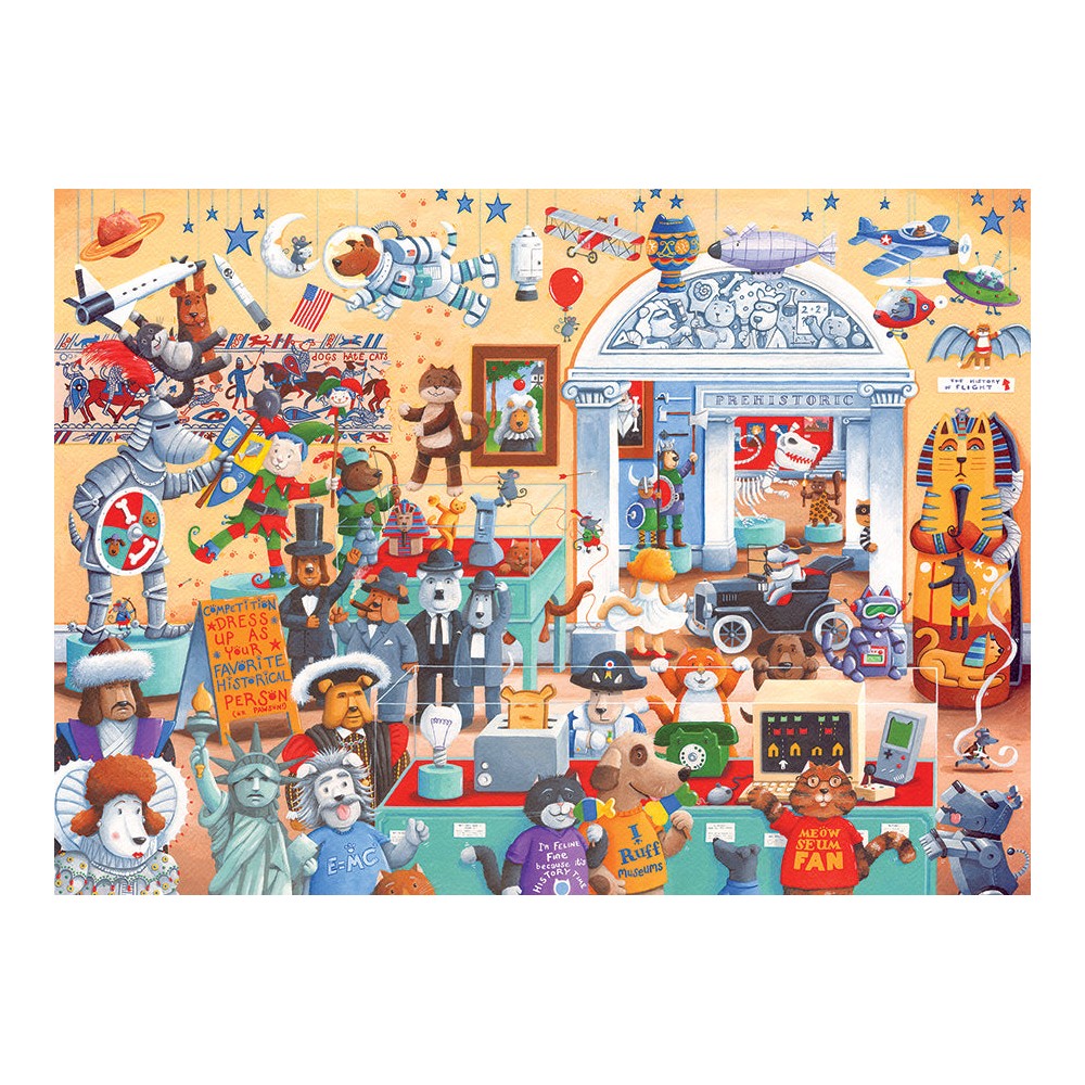 Puzzle - Cobble Hill - Cats and Dogs Museum (Family) - 350pc