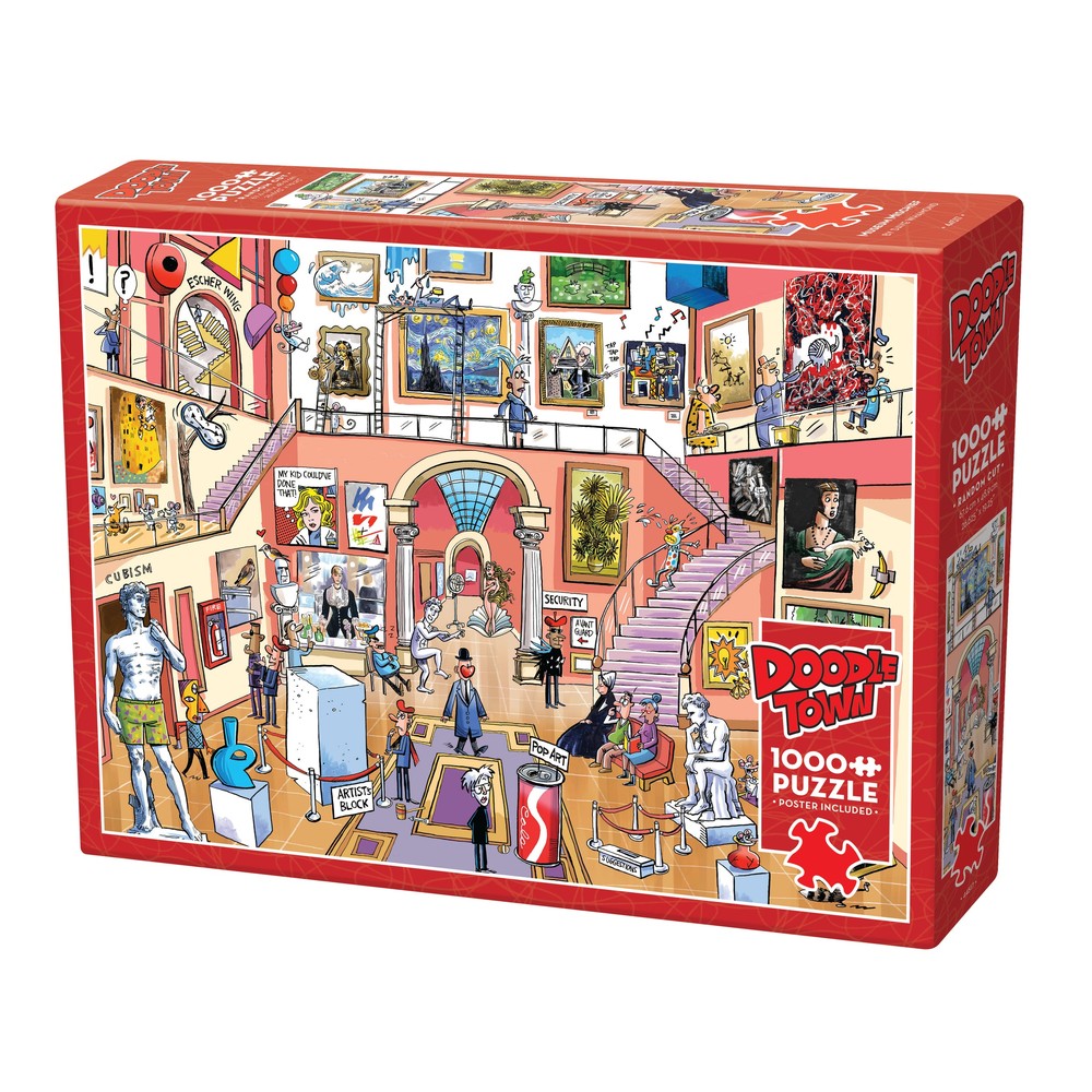 Puzzle - Cobble Hill - DoodleTown: Museum Mischief - 1000pc