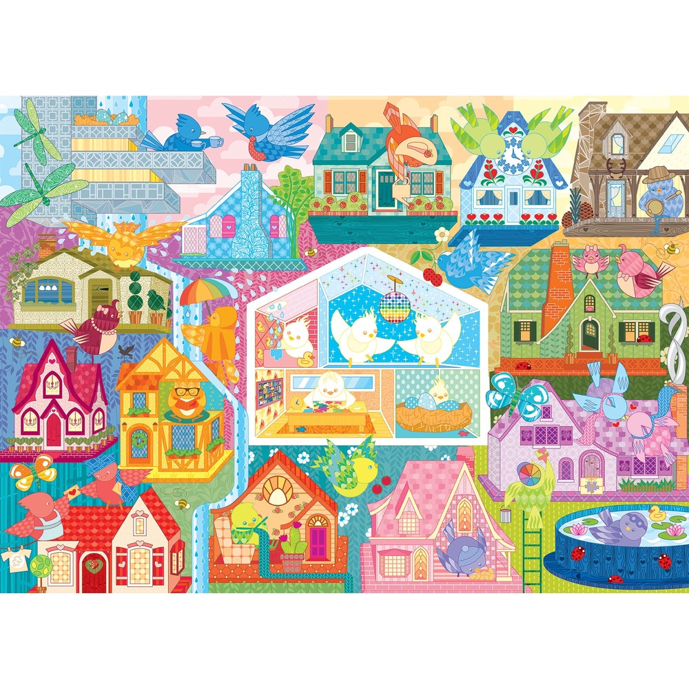 Puzzle - Cobble Hill - Rainbow Birdies - 500pc