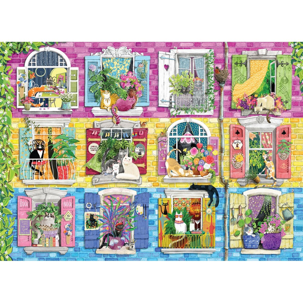 Puzzle - Cobble Hill - Living with Cattitude - 500pc