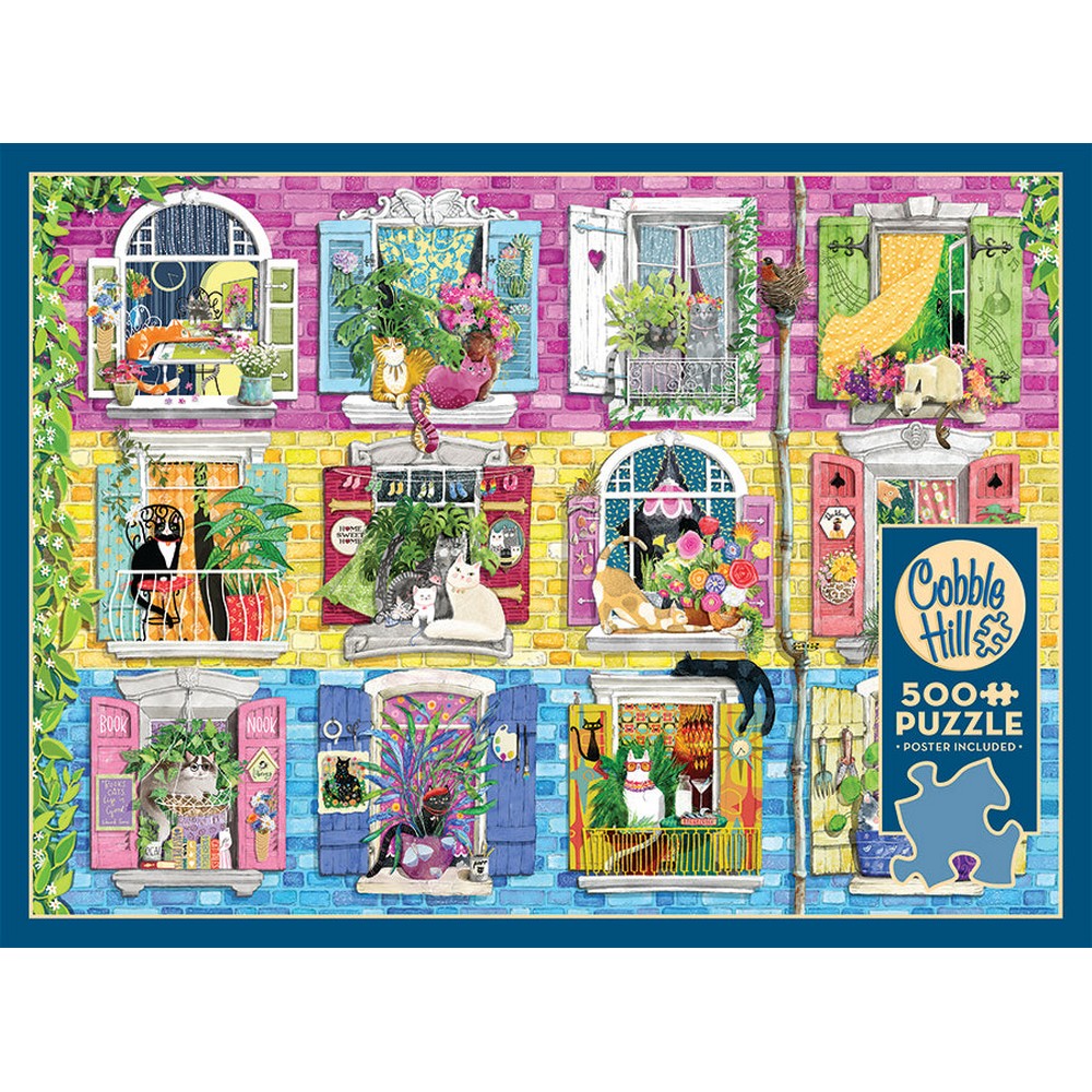 Puzzle - Cobble Hill - Living with Cattitude - 500pc