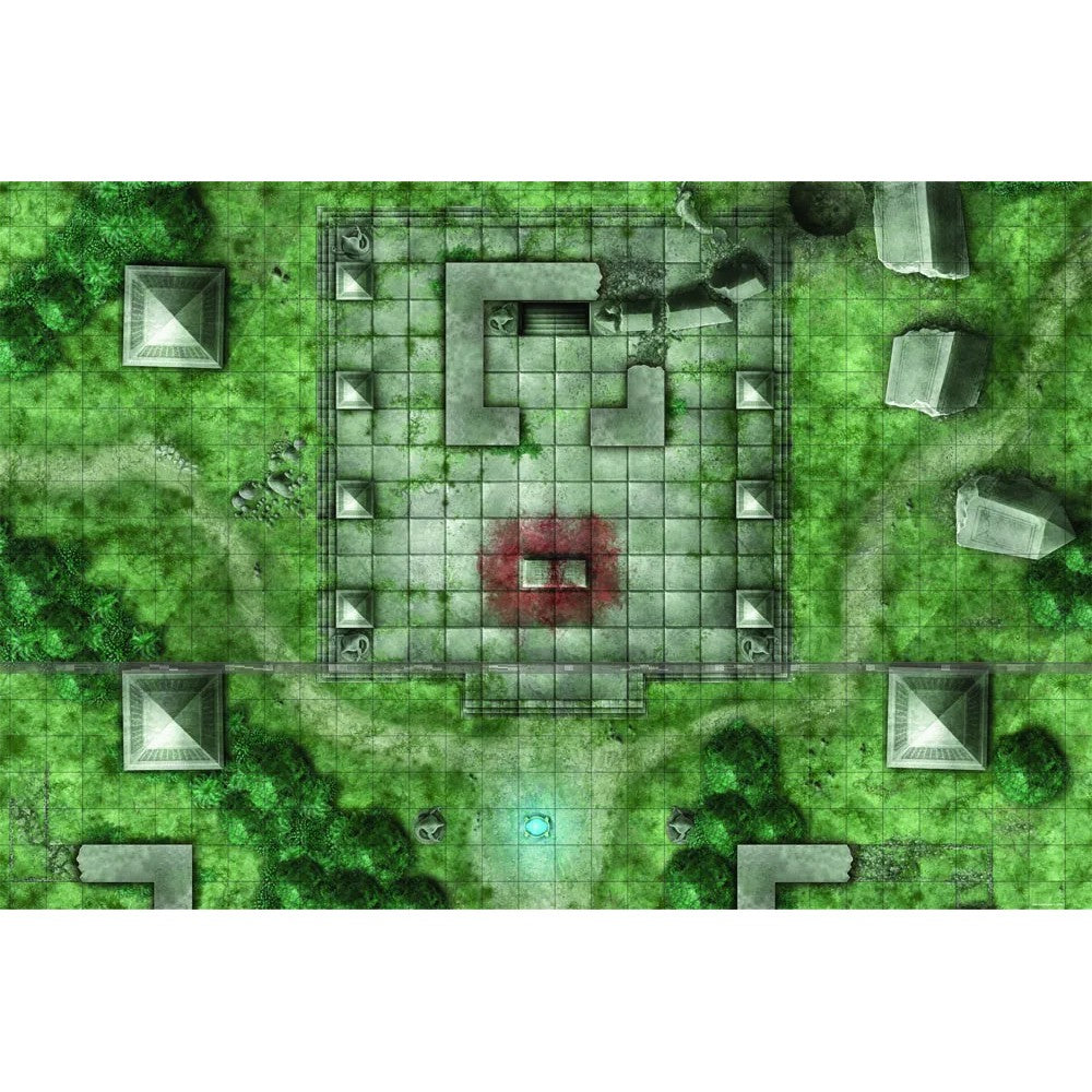 RPG Mat - Jungle Temple