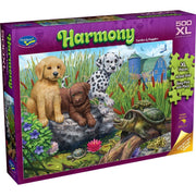 Puzzle - Holdson - Harmony - 500XLpc Puzzle - Turtles & Puppies