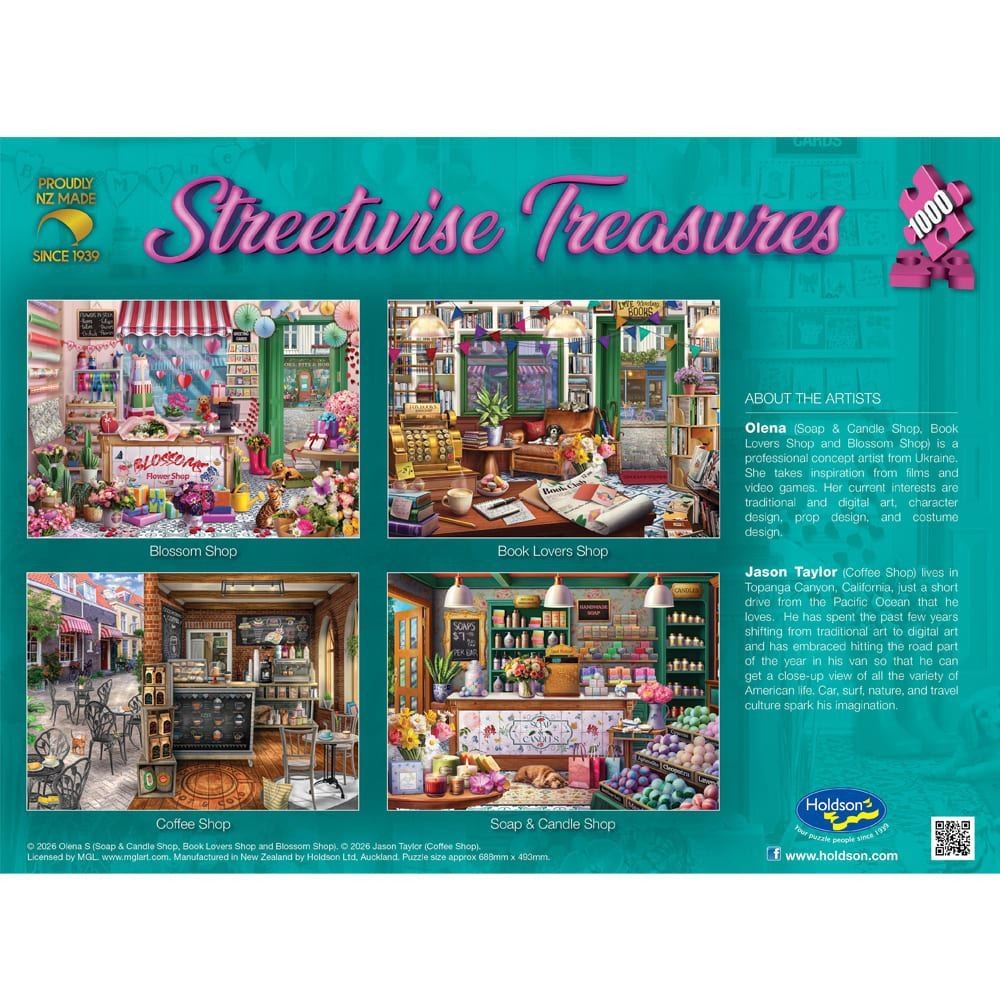 Puzzle - Holdson - Streetwise Treasures - 1000pc Puzzle - Blossom Shop