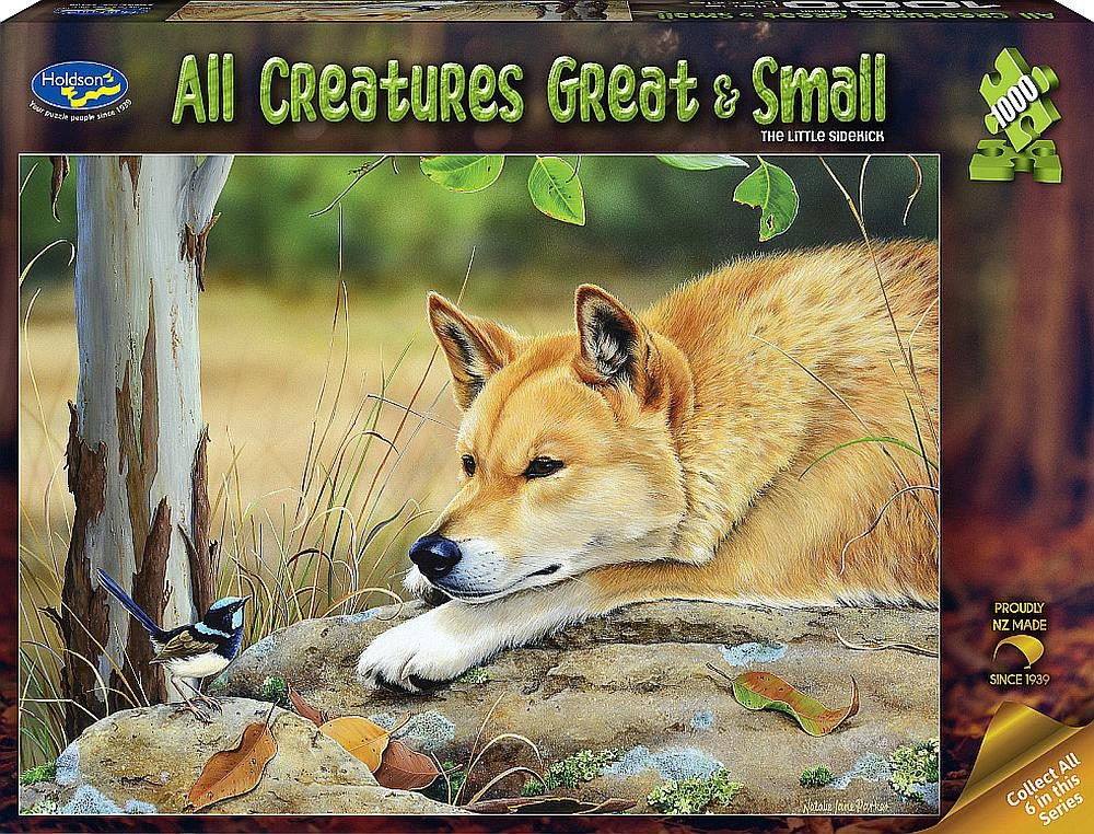 Puzzle - Holdson - All Creatures Great & Small - 1000pc Puzzle - Little Sidekick