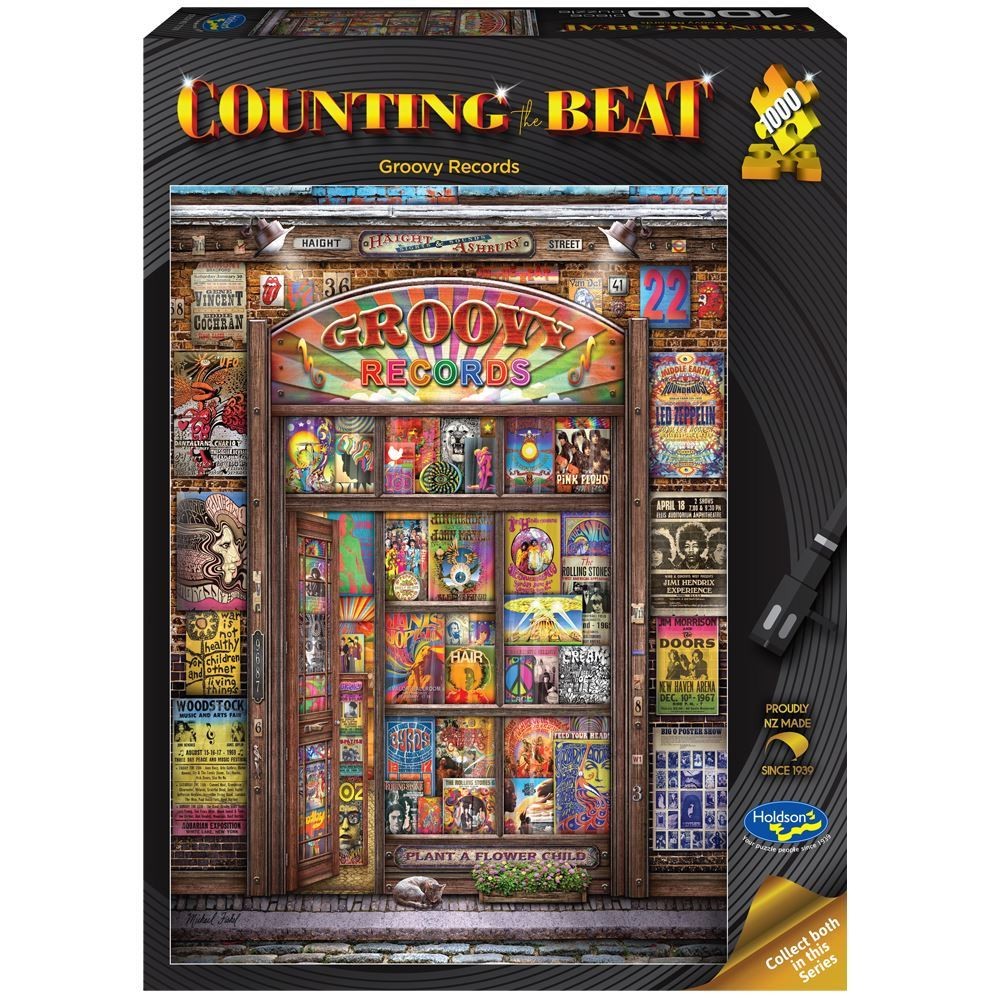 Puzzle - Holdson - Counting the Beat - 1000pc Puzzle - Groovy Records
