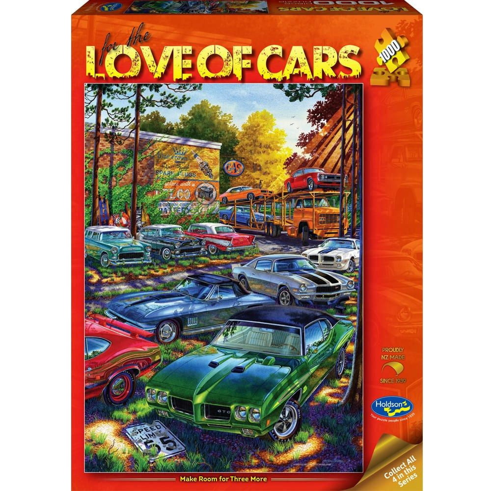 Puzzle - Holdson - For the Love of Cars - 1000pc Puzzle - Make Room For 3