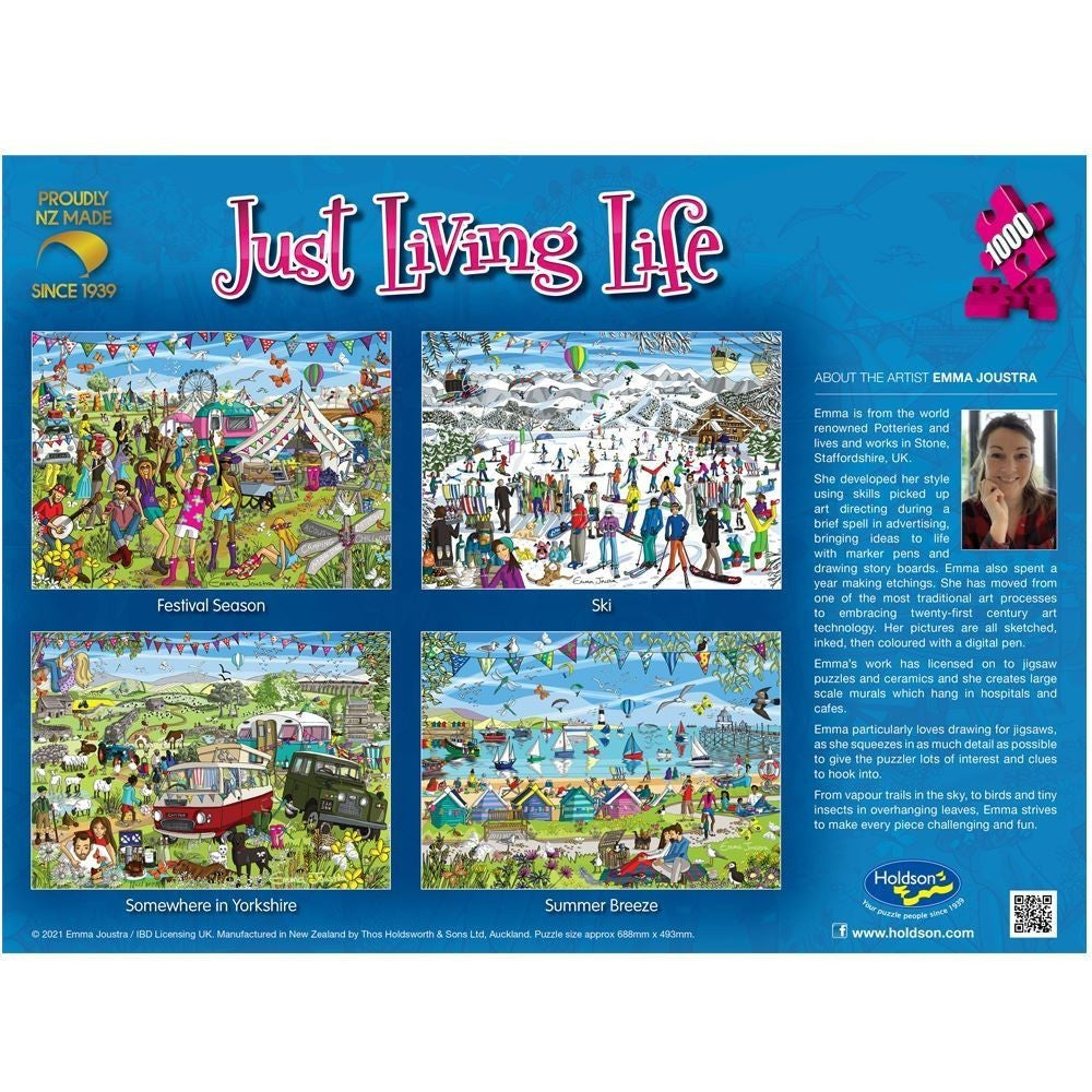 Puzzle - Holdson - Just Living Life - 1000pc Puzzle - Ski