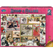 Puzzle - Holdson - Stamp & Collage - 1000pc Puzzle- Kittens