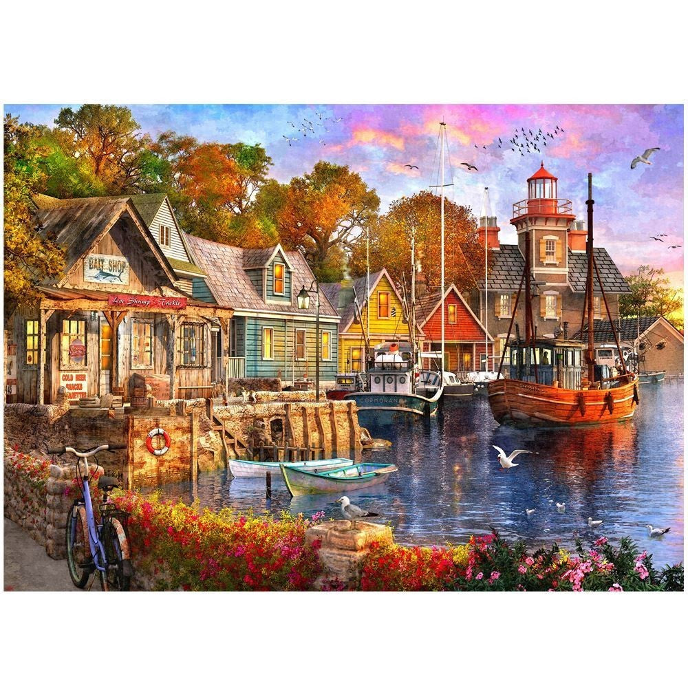 Puzzle - Holdson - Safe Harbour - 1000pc Puzzle - Harbour Evening