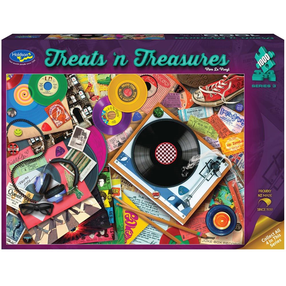 Puzzle - Holdson - TNTS3 - 1000pc Puzzle - Viva La Vinyl