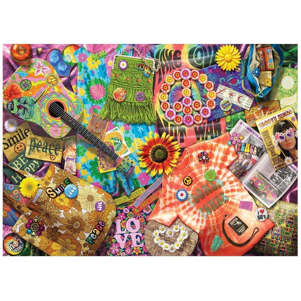 Puzzle - Holdson - TNTS3 - 1000pc Puzzle - 60S Flower Power
