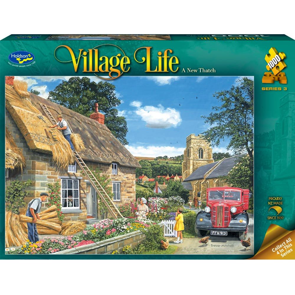 Puzzle - Holdson - Village Life S3 - 1000pc - A New Thatch