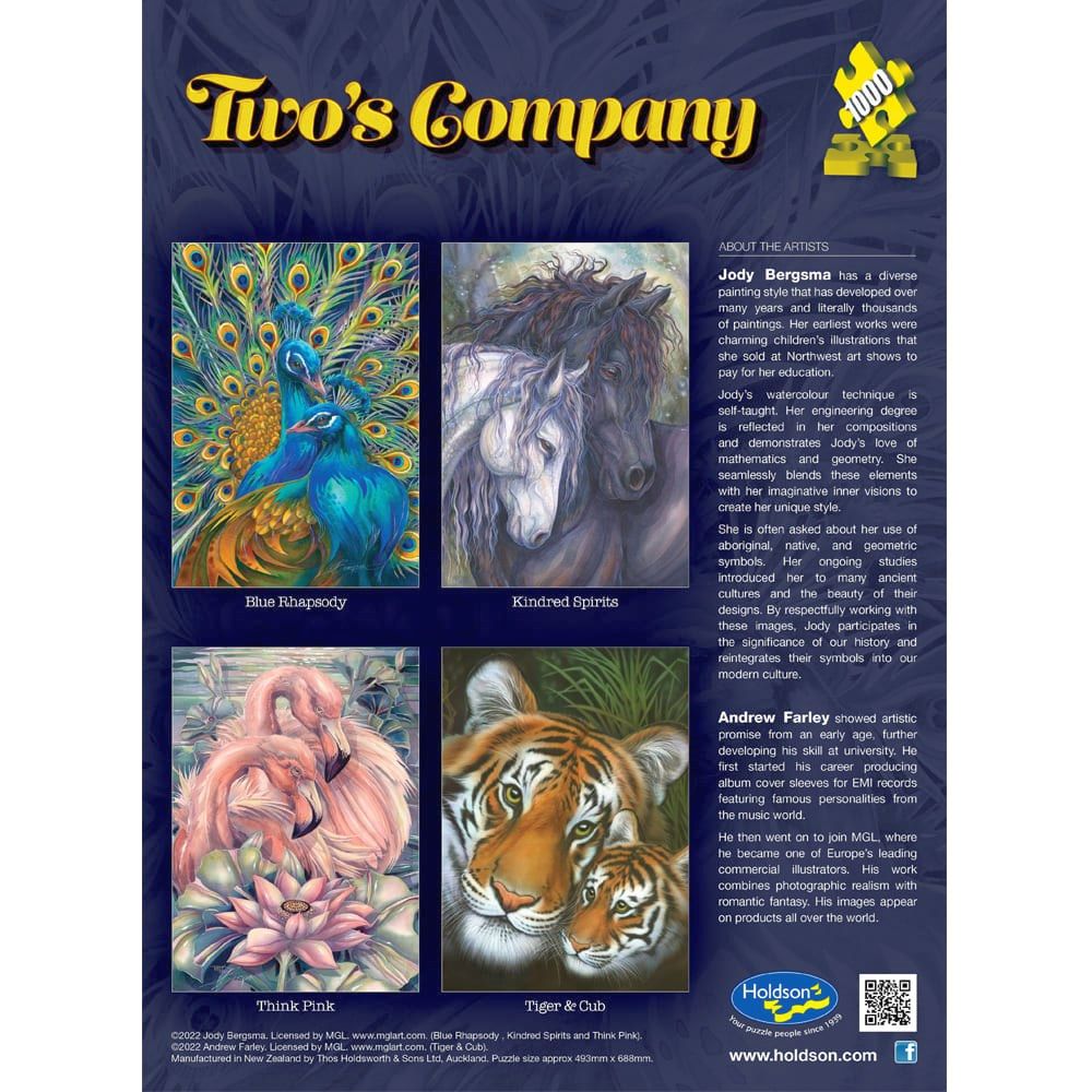 Puzzle - Holdson - Twos Company - 1000pc Puzzle - SET OF FOUR (Master)