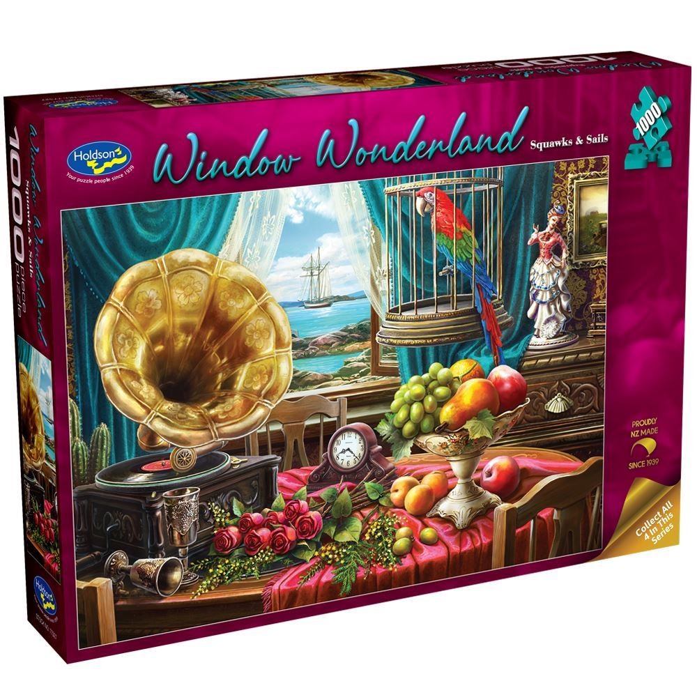 Puzzle - Holdson - Window Wonderland - 1000pc Puzzle - Squawks & Sails