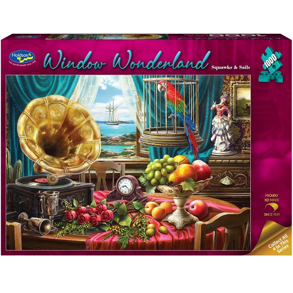 Puzzle - Holdson - Window Wonderland - 1000pc Puzzle - Squawks & Sails