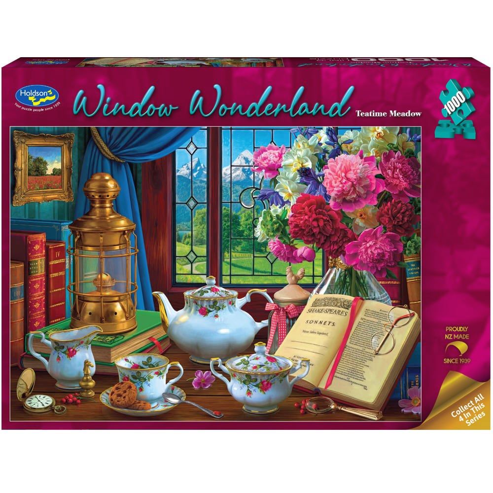 Puzzle - Holdson - Window Wonderland - 1000pc Puzzle - Teatime Meadow