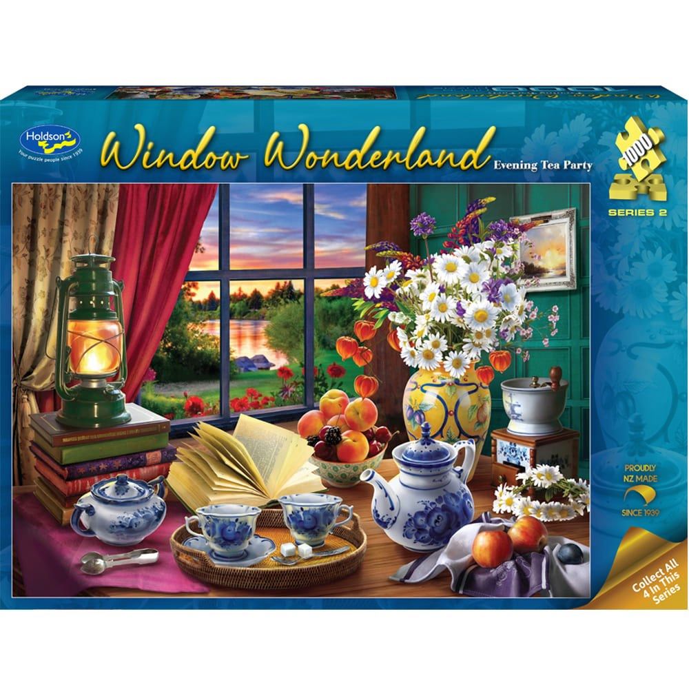 Puzzle - Holdson - Window Wonderland S2 - 1000pc Puzzle - Evening Tea Party