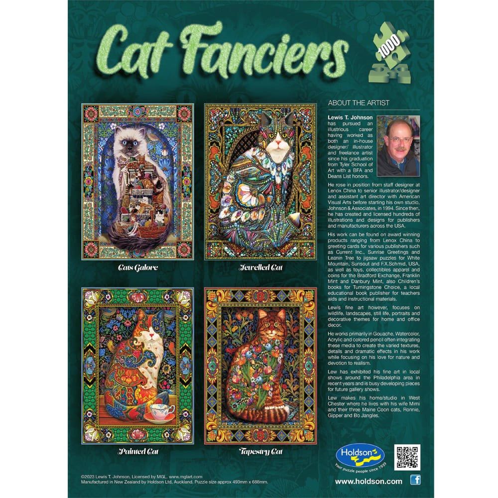 Puzzle - Holdson - Cat Fanciers - 1000pc Puzzle - SET OF FOUR