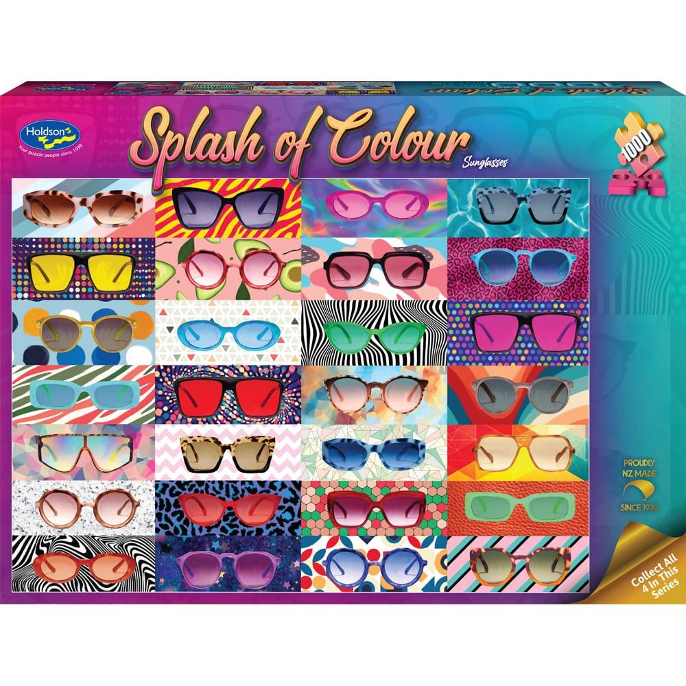 Puzzle - Holdson - Splash of Colour - 1000pc Puzzle - Sunglasses