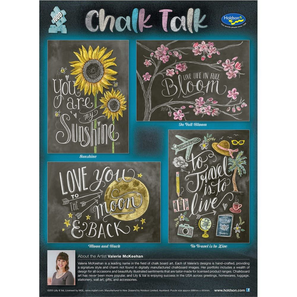 Puzzle - Holdson - Chalk Talk - 1000pc Puzzle - SET OF FOUR