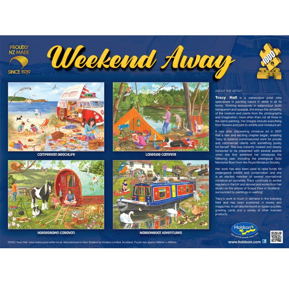Puzzle - Holdson - Weekend Away - 1000pc Puzzle - SET OF FOUR