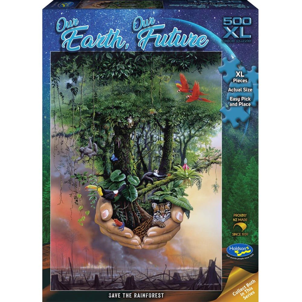 Puzzle - Holdson - Our Earth Our Future - 500XLpc Puzzle - Save Rainforest
