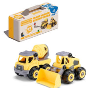 Builderz Construction Front Loader & Cement Mixer (2 in 1)