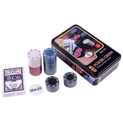 Poker Chips and Cards in a Tin