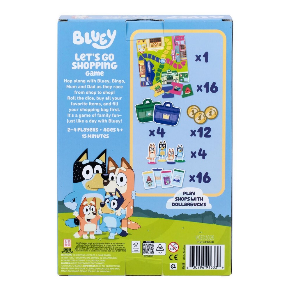Bluey Let'S Go Shopping Game