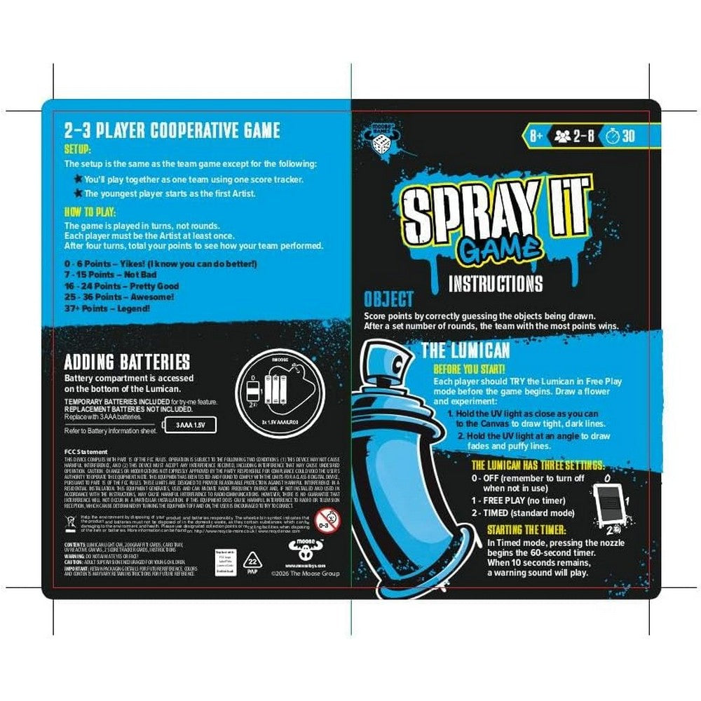 Spray It! Don'T Say It! Game
