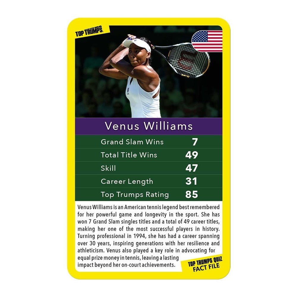 Top Trumps Tennis Stars - Limited Editions