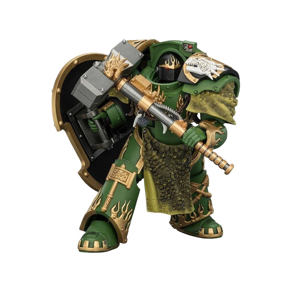 Warhammer Horus Heresy: 1/18 Scale Salamanders Firedrake Terminator 1 with Thunder Hammer and Dragonscale Storm Shield
