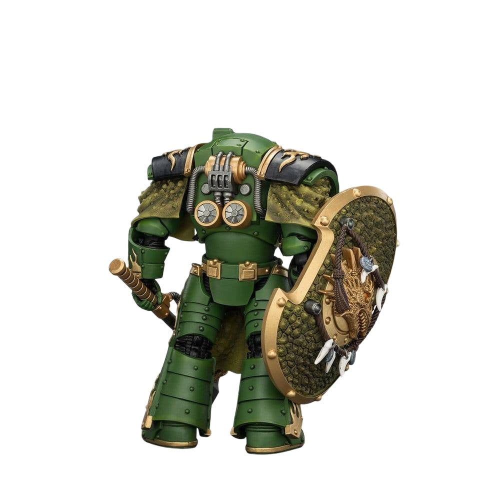 Warhammer Horus Heresy: 1/18 Scale Salamanders Firedrake Terminator 1 with Thunder Hammer and Dragonscale Storm Shield