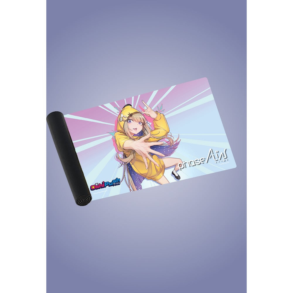 Oshi Push: Set 3: Phase ALiAS: Standard Size Neoprene Playmat (24.25""x14.25""): Amanogawa Shiina