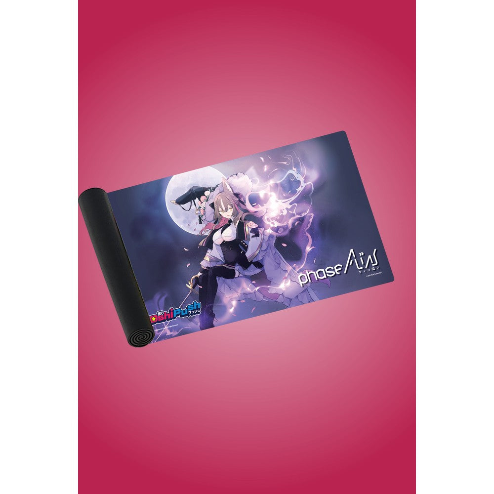 Oshi Push: Set 3: Phase ALiAS: Standard Size Neoprene Playmat (24.25""x14.25""): Chisaka Airi