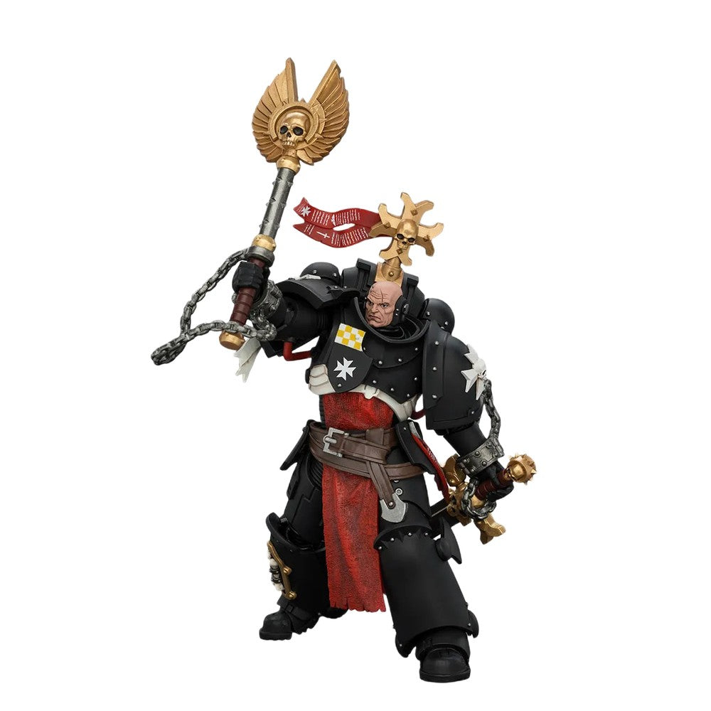 Warhammer Collectibles: 1/18 Scale Black Templars Execrator 1 with Crozius Arcanum and Master-Crafted Power Weapon