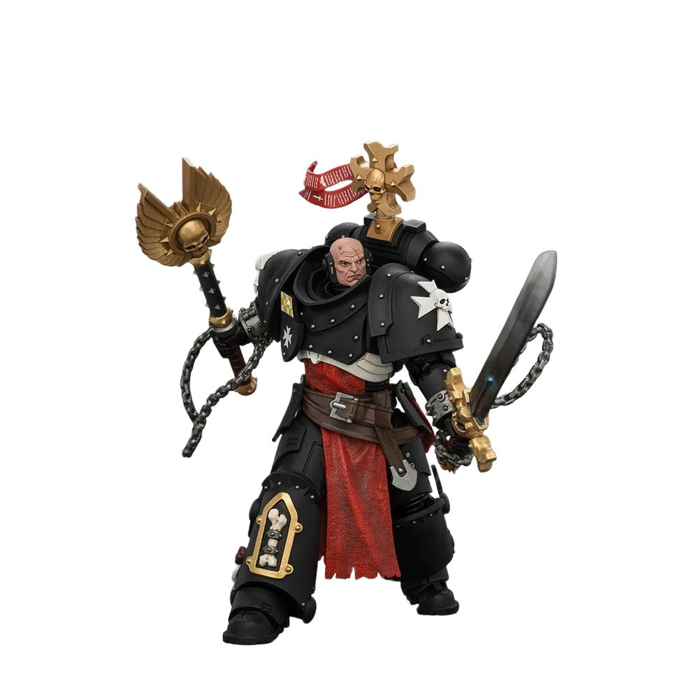 Warhammer Collectibles: 1/18 Scale Black Templars Execrator 1 with Crozius Arcanum and Master-Crafted Power Weapon