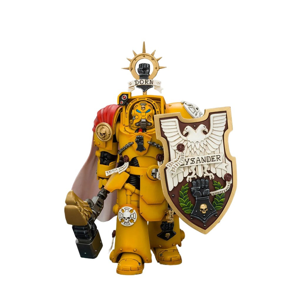 Warhammer Collectibles: 1/18 Scale Imperial Fists Darnath Lysander with Thunder Hammer and Storm Shield