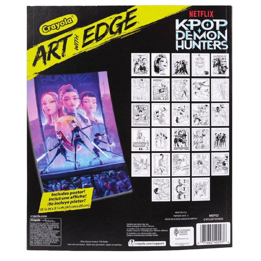 Crayola K-Pop Demon Hunters Art with Edge Coloring Book