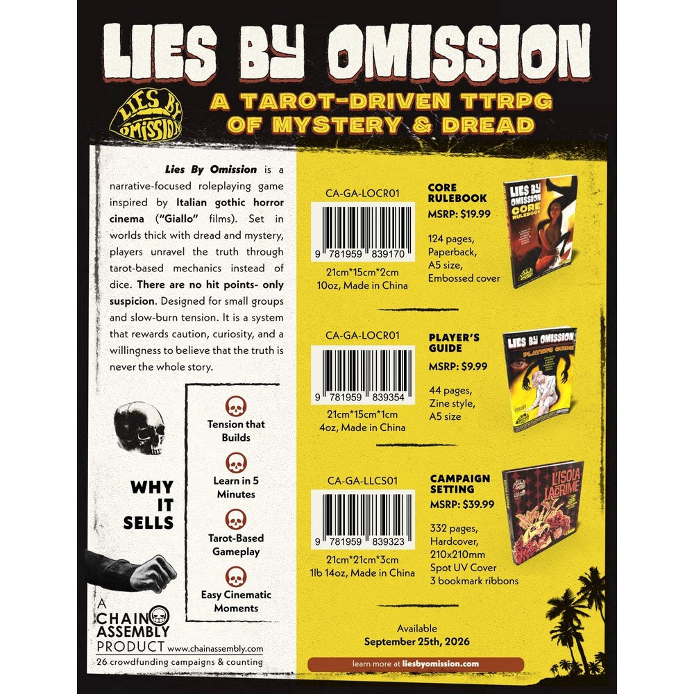 Lies by Omission RPG: L'Isola Lacrime Campaign Setting