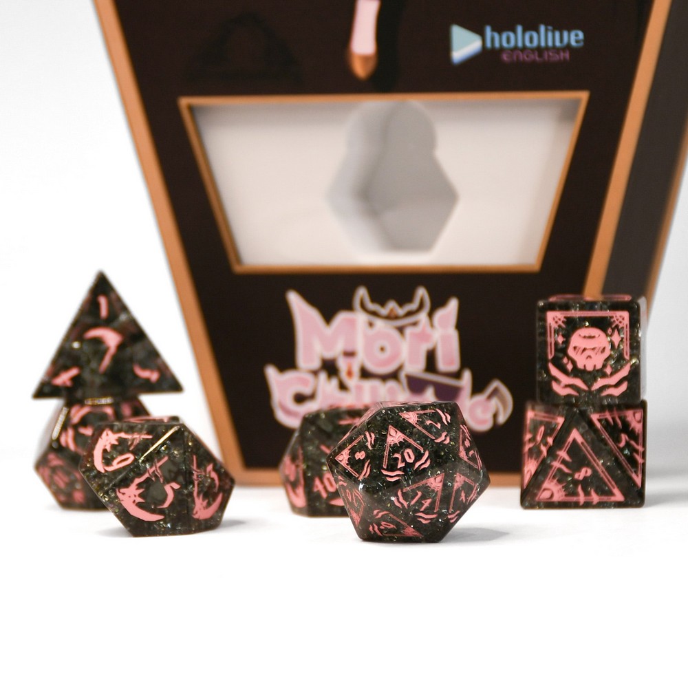 Mori Calliope Shattered Glass Dice Set